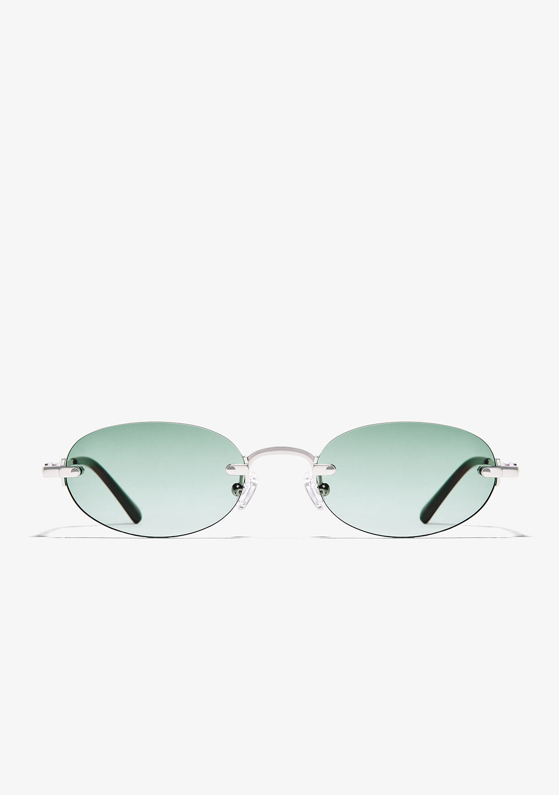 Smith Oval Silver / Gradient Green Luxury-Glass™