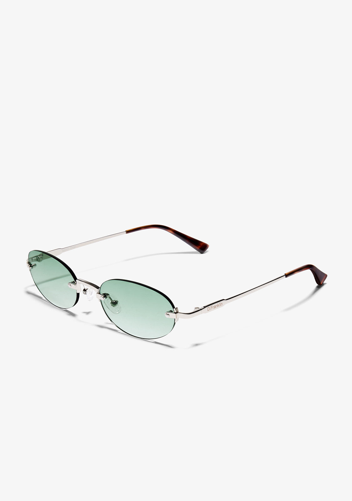Smith Oval Silver / Gradient Green Luxury-Glass™